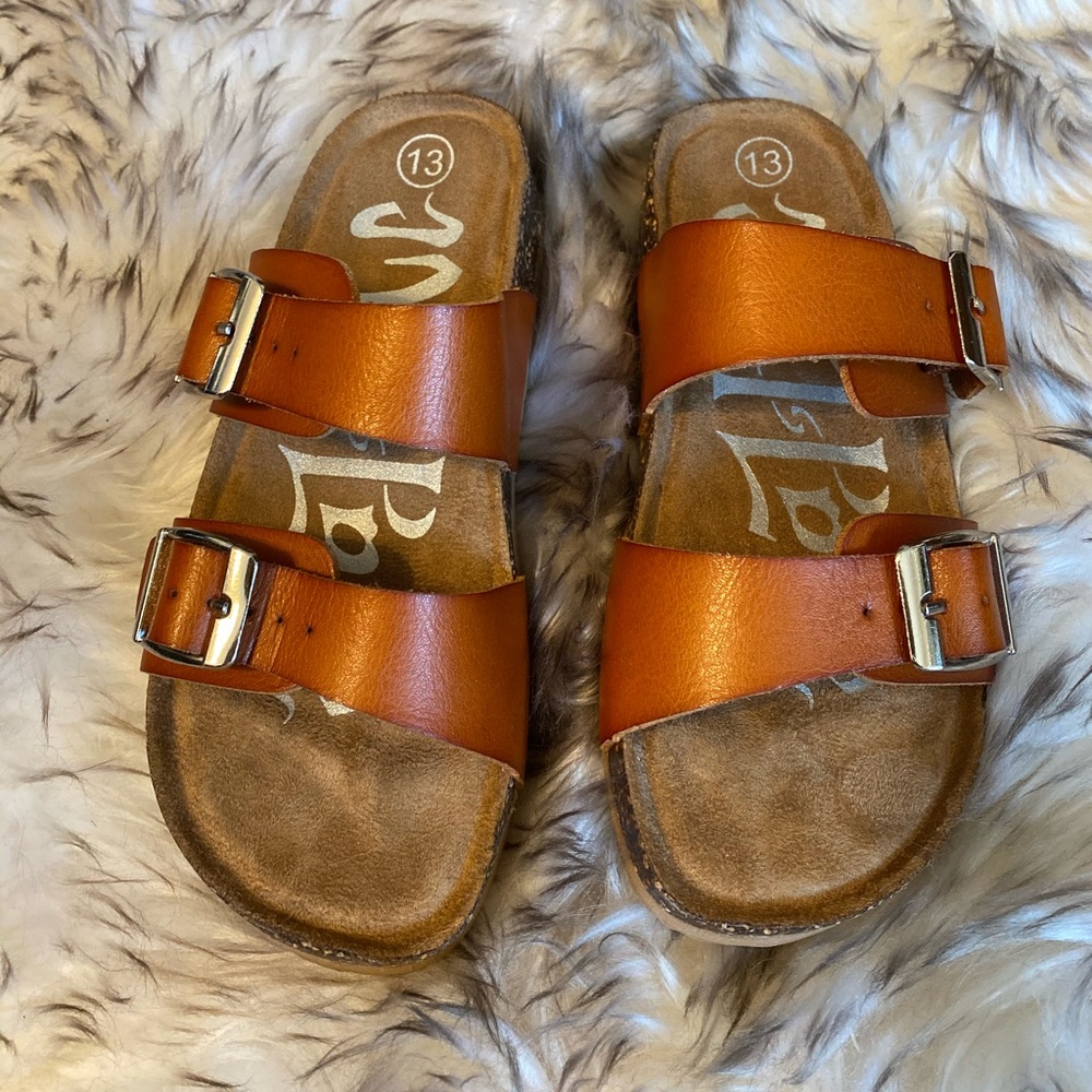 Girls Buckle Sandals Size 13